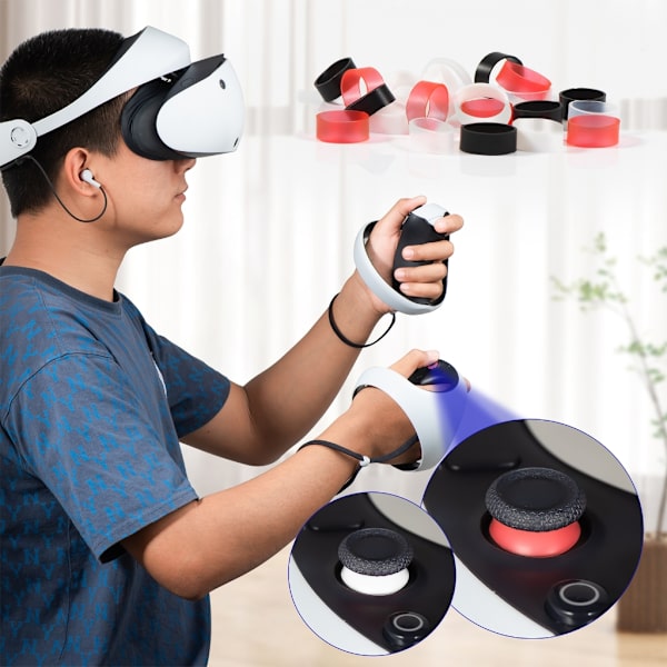 48 st Joystick-skydd Ring Invisible Ring för PS5-PS4/Switch-PRO/Steam-Deck Game Controller Joystick Ring Cover
