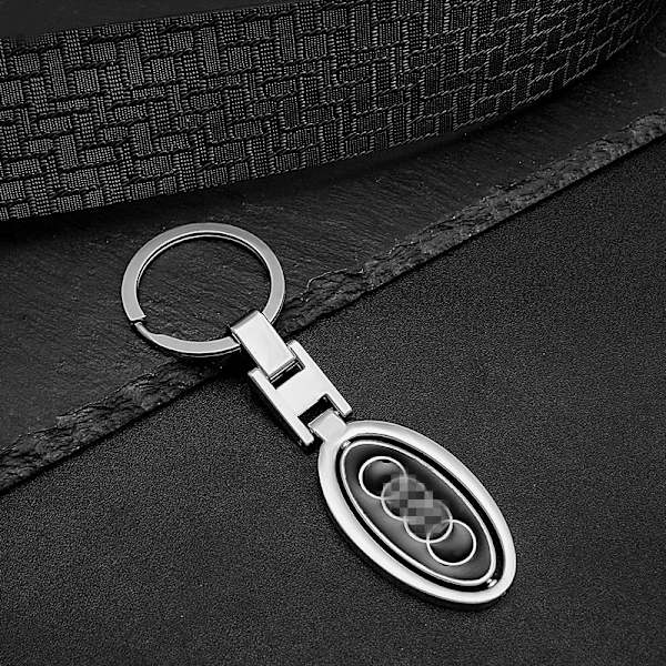 Rund bil logotyp nyckelring för män - Honda & Hyundai metall nyckelring hänge, biltillbehör Toyota