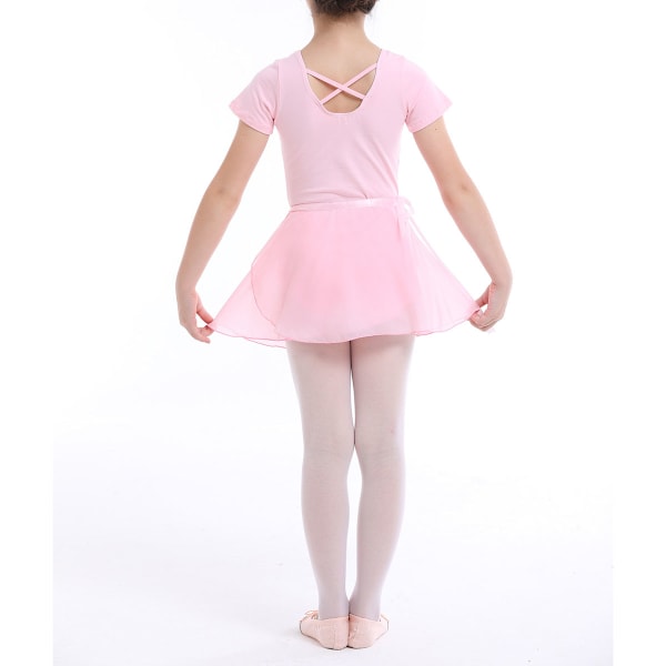 Balett trikå för små flickor Ballerina dans volang långärmad tutu kjol balett gymnastik outfit klänning