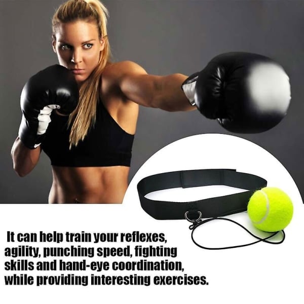 Boksning Trænings Reaktion Bold Fitness Kamp Bold Refleks Boksning Hastighed Bolde Hovedmonterede Boksning Refleksbolde