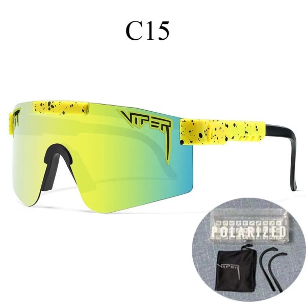 00 New Arrival Custom Logo polariserade fotokromatiska solglasögon Tr90 Uv Protection Cykelglasögon C15 UV protected sunglasses