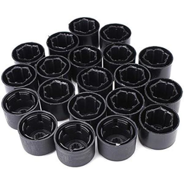 20 Hjulmøtrik Dæksel 17Mm Kompatibel med VW Golf Mk4 Passat Audi Beetle
