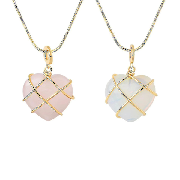 Breey 2 Hjärtformade Födelsedagssmycken Halsband För Flickor Diamant Slott Halsband Barbie Halsband Kärlek Hänge För Tonårsflickor Zj
