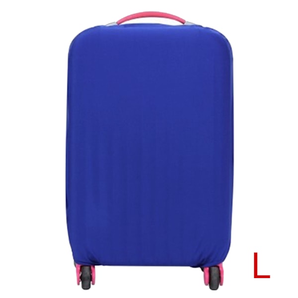 18"-30" Luggage Cover Elastic Travel Protective Suitcase Blue L