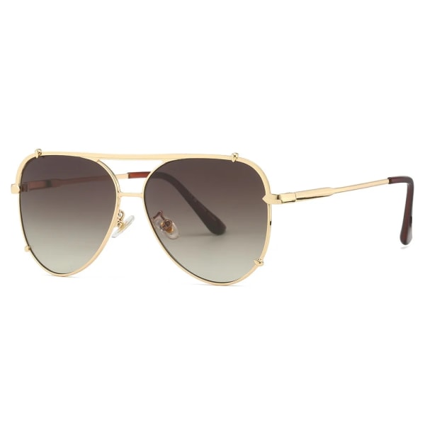 Trendiga solglasögon med UV400-skydd, anpassad logotyp, lyxiga glasögon, grossist, metall, solglasögon för kvinnor och män 2024 C2 fashion sunglasses
