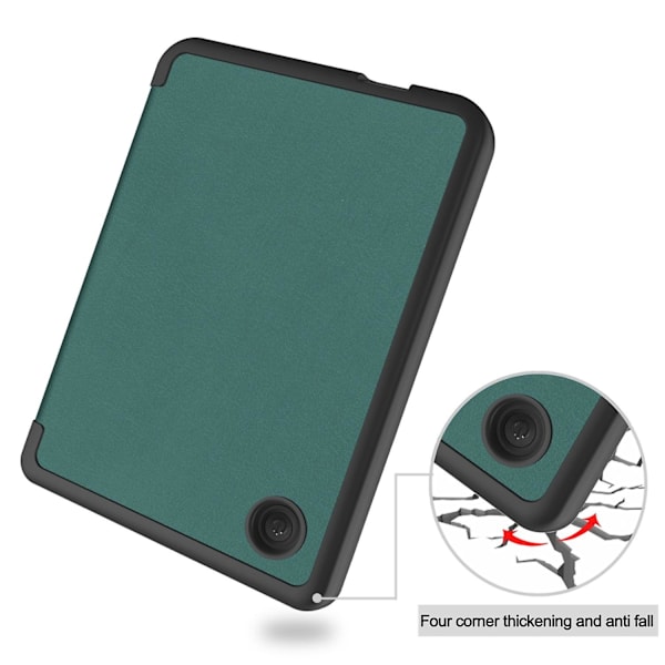 Caster Nahkakotelo KOBO Clara Colour / BW LGL -laitteelle Dark green