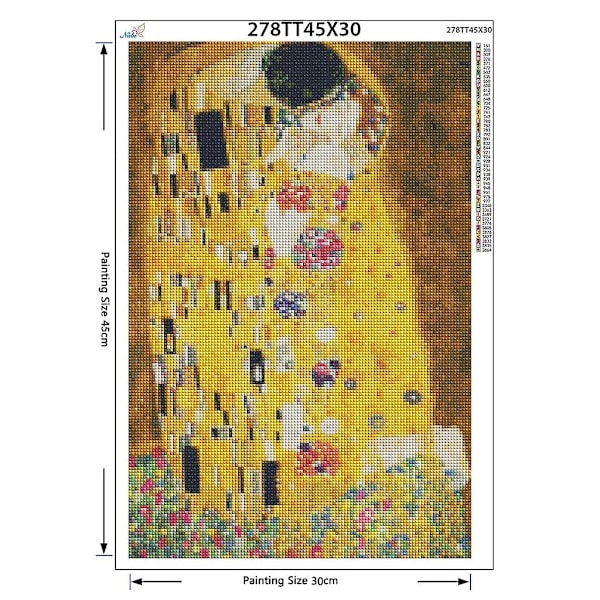Full Diamond 5d DIY diamantmaleri Gustav Klimt The Kiss Broderi Korssting Rhinestone Maleri Dekor Gave