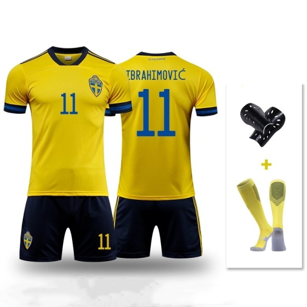 Svenska landslagets fotbollströja NR.11 Ibrahimovic Adult XS