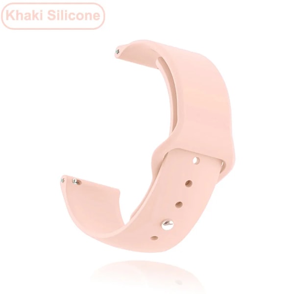 Uusi 18 mm 20 mm 22 mm hihna Garmin Venu 2S:lle Ranneke Vivoactive 3 4S 4 Forerunner 245 645 Galaxy Watch 4 Classic 42 46 mm Pinkki Silikoni Pink Silicone 20mm