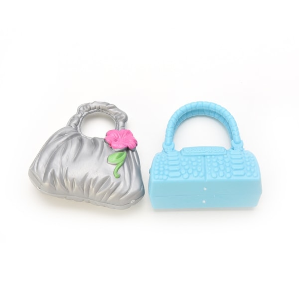 Docktillbehör Väskor Halsband Kammar Skor Örhängen för Barbie D(FQ)