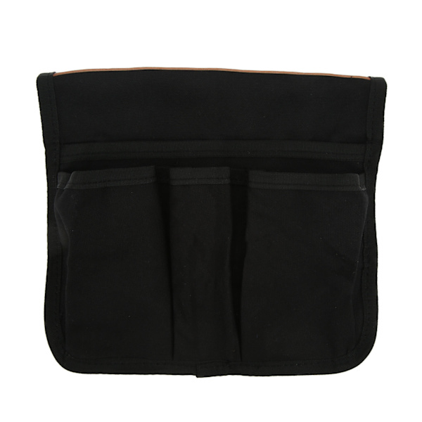 Campingstol Armlen Lagring Bag Side Multifunksjonell Bærbar Strandstol Hengende Oppbevaringspose for Utendørs Strand Svart