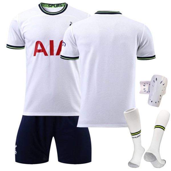 22-23 Tottenham Hotspur hemma nr 10 Kane tröja fotbollsuniform sportdräkt Richarlison nr 17 Romero No size socks + protective gear #XL