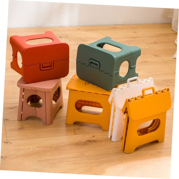 Skammel Foldbar Foldbar Multifunktionel Hårdt Brug Hjem Køkken Børn Lyserød L Lyserød Pink L