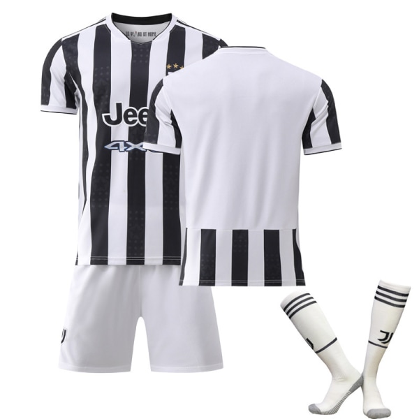 21-22 New Juventus hemmatröja set nr 7 Vlahovic tröja nr 10 Dybala tröja med strumpor 2122 Juventus No Number Socks 16#