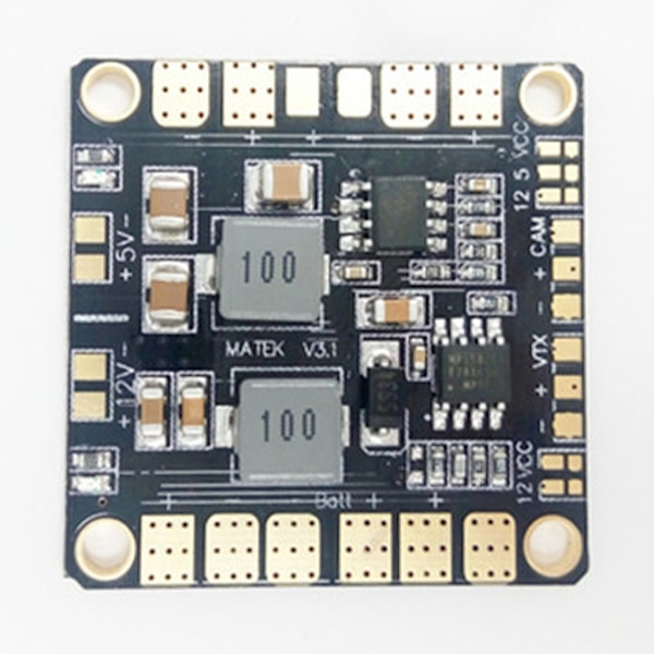Matek Mini Power Hub Strömfördelningskort PDB med BEC 5V & 12V för FPV QAV250 ZMR250 Multikopter Quadcopter
