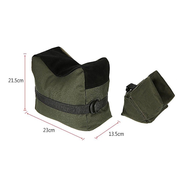 Udendørs Jagt Skydesupport Sandpose Mål Foran Bag Pude Range Stativ Black