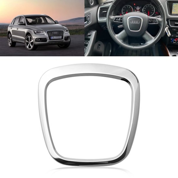 Passer til Audi A3 A4 B6 B7 B8 A5 A6 C6 Q7 Q5 deksel logo silver