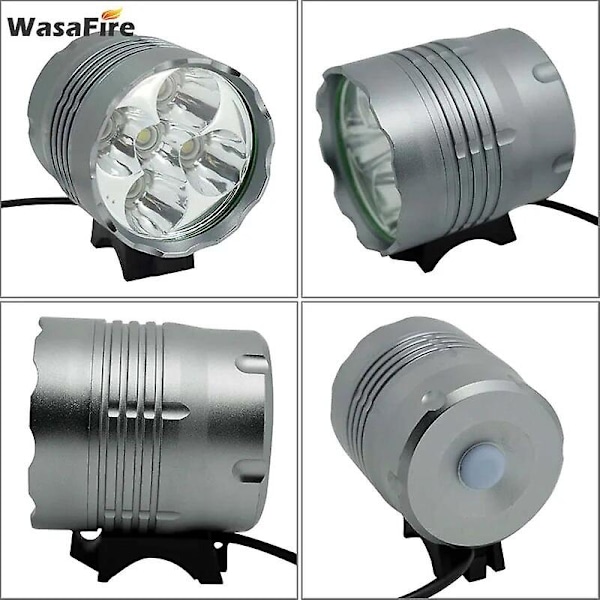 Sykkeldeler 6000LM Super Lys Sykkellys 5*XM-L T6 LED Sykkel Forlys MTB Hodelykt Sykling Hodelykt