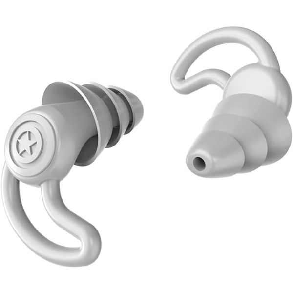 Noise Canceling Earplugs for Sleep Noise Canceling Earplugs Works, Swimming, Sleep Snoring Washable Hearing Protection, (Grey)