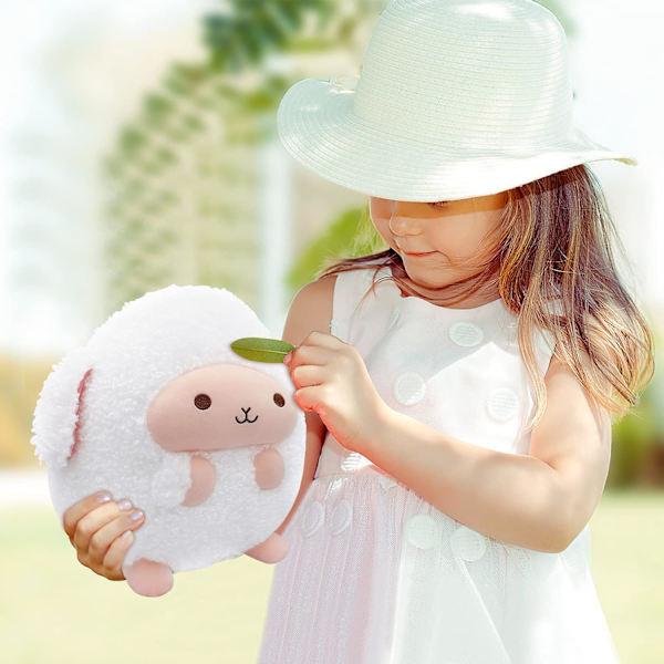 Plush Får, Söta Stoppade Djur, Mjuk Krampkudde, Kawaii Plushie Mini Plush