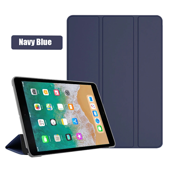 For iPad 9,7 tommer 2017 2018 5. og 6. generasjon A1822 A1823 A1893 A1954 Etui for ipad Air 1/ 2 Etui for ipad 6/5 2013 2014 Etui iPad Pro 9,7 2016 iPad Pro 9.7 2016 Navy Blue