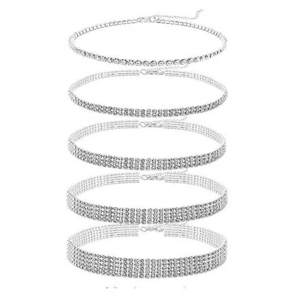 Kristallkedjan Halsband 2 RADER 2 RADER 2 rows 2 rows