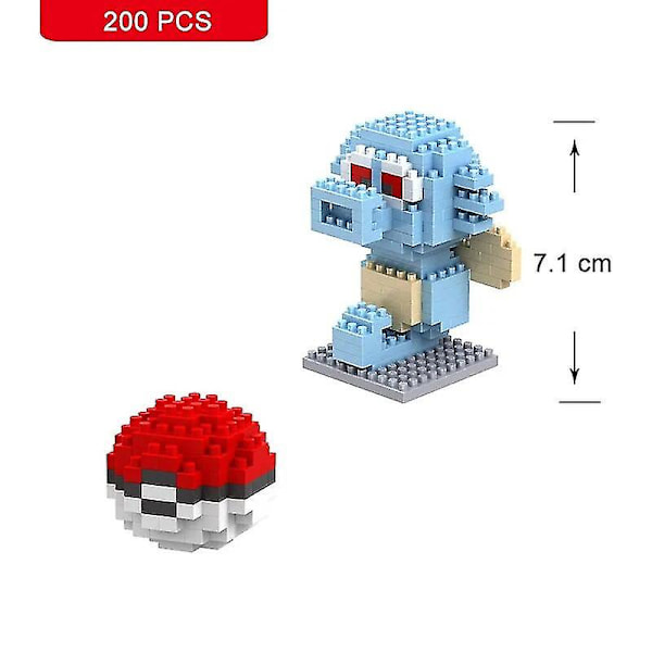 Nanoblocks Lille Bygge Pikachu Mursten Model Uddannelsesmæssige Legetøj Til Børn Fødselsdag Mursten Blokke Horsea