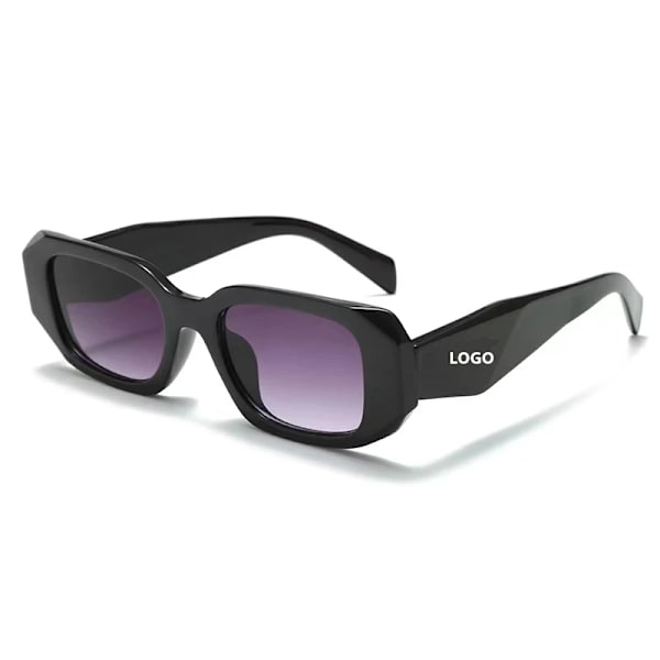 Trendikkäät retroaurinkolasit miehille, muodikkaat naisten lasit 2024, aurinkolasit naisille, luksusbrändin suunnittelijan aurinkolasit laatikolla ja logolla Black Gray Glasses with brand logo