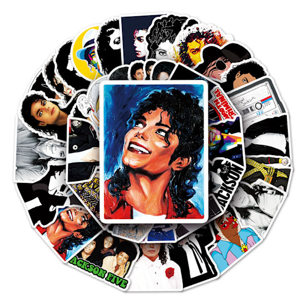 51 kpl Michael Jackson Graffiti-tarraa, Koristetarrat Lu:lle