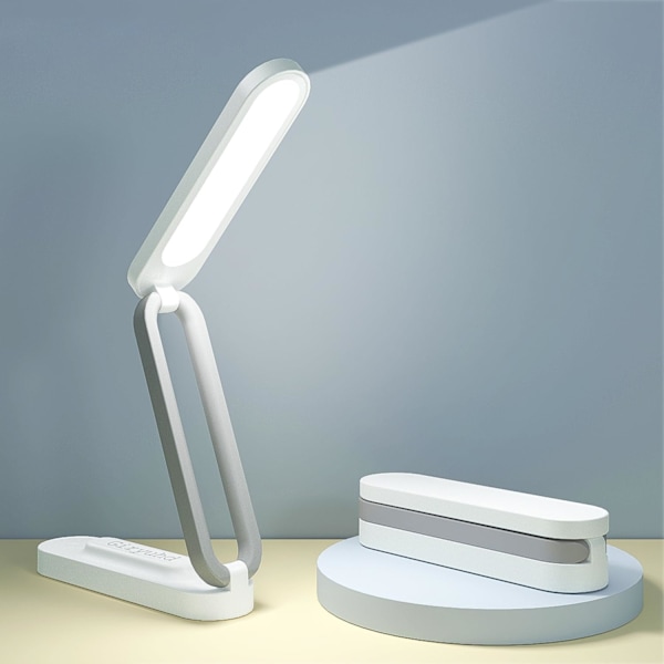 LED Desk Lamp for Lamp Rechargeable Lamp Foldable & Portable Light, LED Desk Light Strip, 3 Brightness Dimmable Small Desk Lamp Wireless Reading Lamp