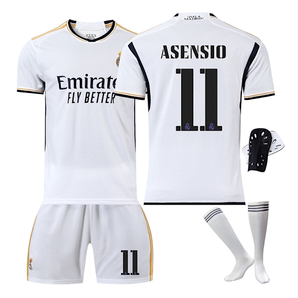 Real Madrid fodboldtrøje 2023-24 20 Vinicius 10 Modric 9 Benzema nr. 7 Hazard trøjeversion No home number XXL