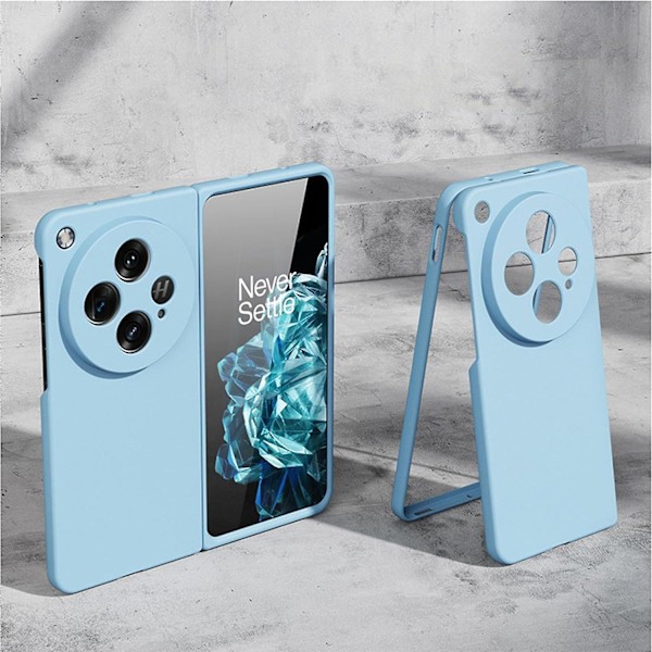 Skal för Oneplus Open, Hårt PC Stötsäkert Telefonskal Matt Slim Skyddande Fodral Vikbart Skal för Oneplus Open light blue