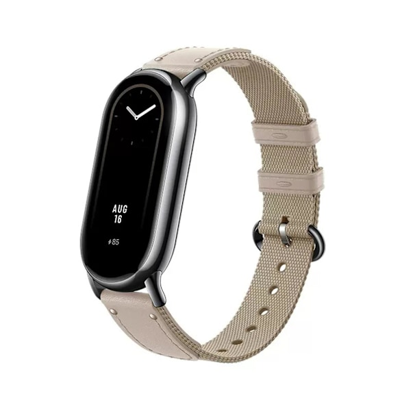 Klockarmband Vattentätt Silikonarmband Hållbart Snyggt Ersättningsarmband för Xiaomi Smart Band 8 Beige