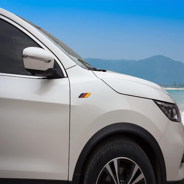 2 kpl 3D Saksan lippu auton tunnusmerkki autotarra puskuri