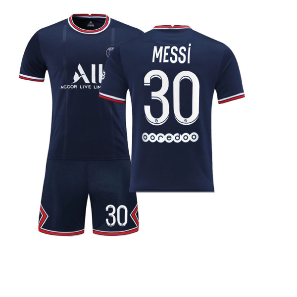 21-22 Paris hemma nr 30 Messi nr 7 Mbappe nr 10 Neymar fotbollströja sportkläder Paris home stadium number 30 M#