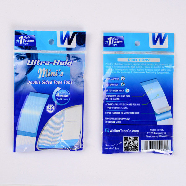IC Mini dobbeltsidet tape 72 faner paryk toupee hårstykke lim 4
