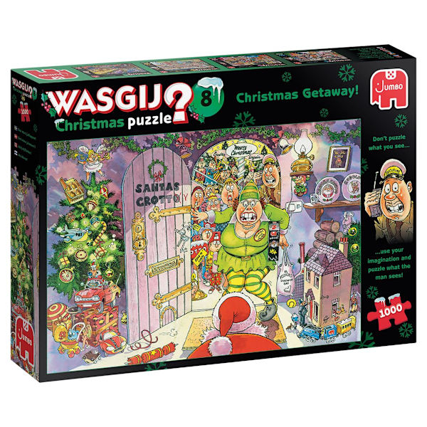 Wasgij Jul 8 Julsemester! Pussel 1000 bitar Multicolor multifärg
