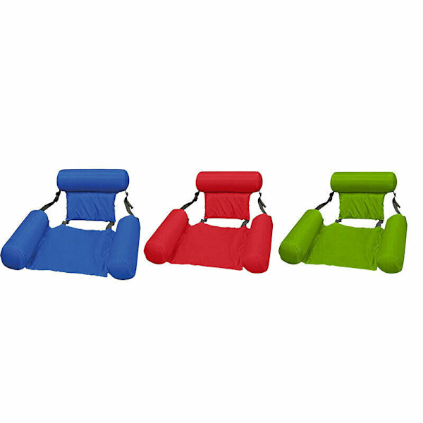 Flytande stol poolstol uppblåsbar vattenbädd solstol leksak 3pcs