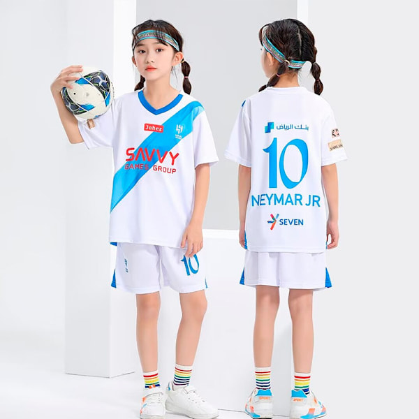 Fotbollskläder set för barn storlek 7, Ronaldo storlek 10, Messi C C 14 (90-95cm)