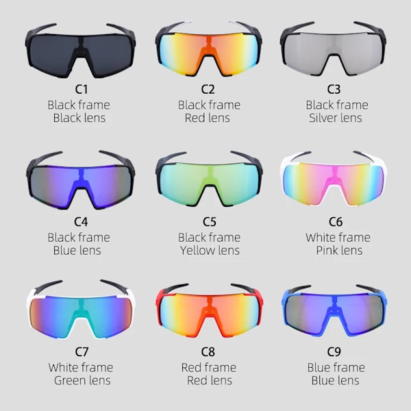 Anti-vind UV400 Cat 3 Silver Mirror Lens Herrcykel Golf Strand Sport Solglasögon Från Guangzhou Fabrik 2024 Full Blue Mirror sport