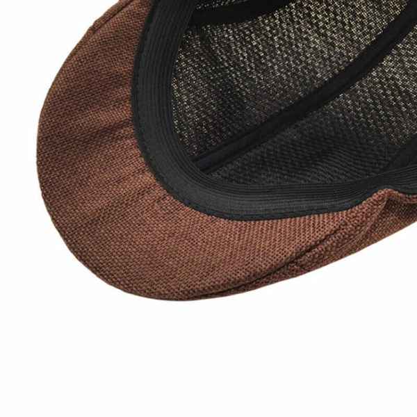 Golf Driving Hat Menn's Flat Cap BRUN brown