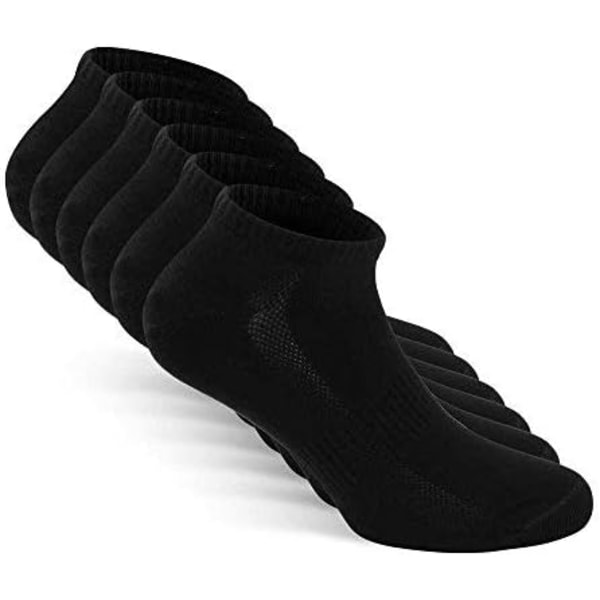 Pairs Organic Cotton Training Socks/Ankle Socks miehille ja naisille: Kestävät harjoitussukat naisille ja miehille päivittäiseen käyttöön Black