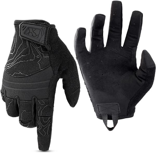 Mænd Skydning Handsker Militær Hær Taktisk Fuld Finger Handske Touch Screen Åndbar Cykling Airsoft Paintball Jagt Cykel B61 Sort B61 Black L