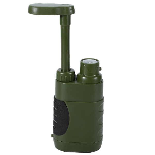 Vattenreningspump med utbytbart kolfilter 0,01 mikron vattenfilter, 4 filterstadier, bärbar utomhus nöd- och överlevnadsutrustning - Camping
