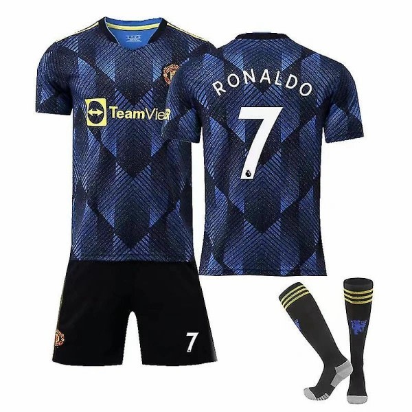 Cristiano Ronaldo #7 Cr7 2021-2022 Manchester Fodboldsæt XL