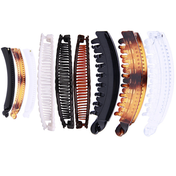 1 Set Fiskarformade Hårclips Bananklipp Hårsnålar Hår A4 size