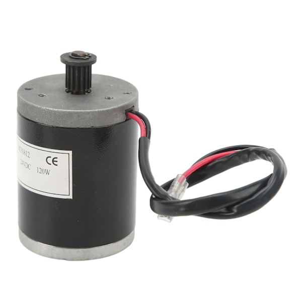 Børstet DC-motor 120W Sterk Aluminiumslegering Lav Støy Ren Kobberspole 24VDC Motor Med Beltekontroll For Sykkel