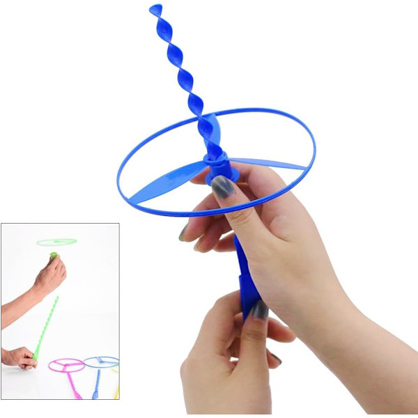 Twisty Pull String Flyvende Underkopper/Helikoptere, 40 stk