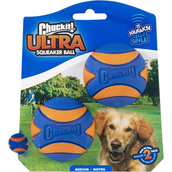Piipaava Pallo Koiran Leikkiin, Keskikoko (5cm) 2 Pakkaus, Keskikokoisille Roduille