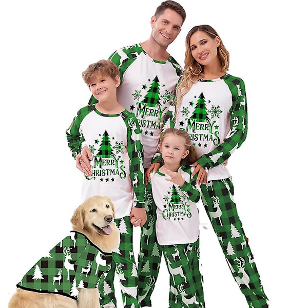 Perheen Match-Pyjamat Joululoma Yöasu Uniasu Sarjat Pet XL